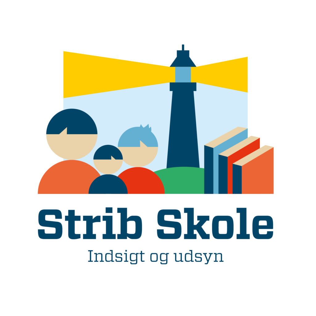 Strib Skole nyt logo og visuel identitet og udsmykning af skolens hovedindgang